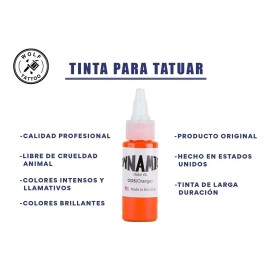Dynamic Ink Tinta Color Tattoo Profesional 1oz Tatuaje Pro