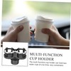 Ciieeo Dual Slots Cup Expander Car Cup Holder with Stable