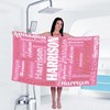 Travel Beach Towel - Beach Towel for Sand with Name