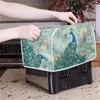 Xoenoiee Peacock Butterfly Peony Floral Print Toaster Covers Bread Maker