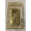 ANGELO ARTWORKS Home Decor Amber Brass PUSH BUTTON Doorbell #76450 Lighted