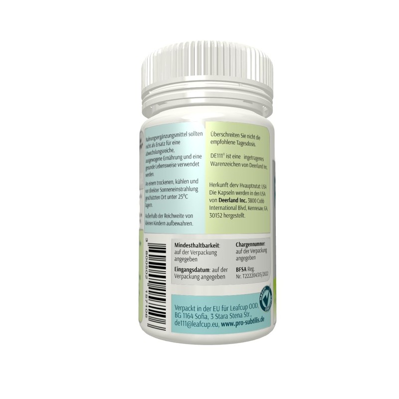 Pro-subtilis (Bacillus subtilis DE111) 60 Capsules - 5 Billion CFU