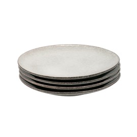 Cooks Professional Side Plates Stoneware Set of 4 Grey Ceramic Nordic…