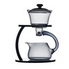 MOZEO Glass Teapot Set Semi Automatic Drip Rotating with Infuser