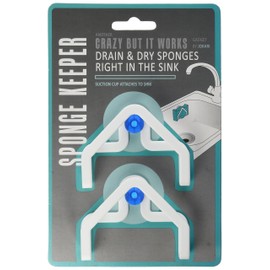 Jokari Sponge Holders-White (2 Pack), Plastic