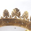 Baroque Royal Crown Men's Metal Prince Hair Crown Full Circle