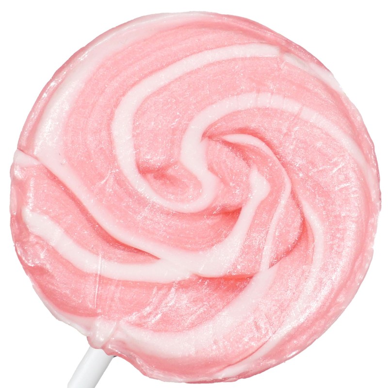Pink Lollipops, 24 Pack, Pink Swirl Lollipops Individually Wrapped, Lollipop