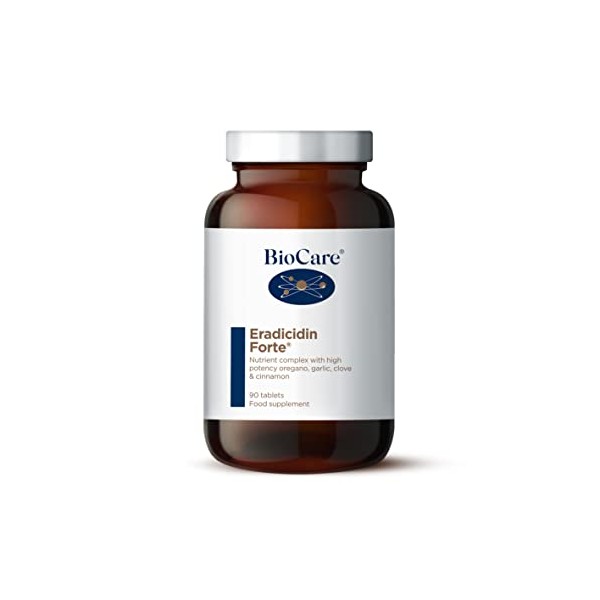 BioCare Eradicidin Forte | Garlic, Oregano, Cinnamon & Clove - 90 Tablets