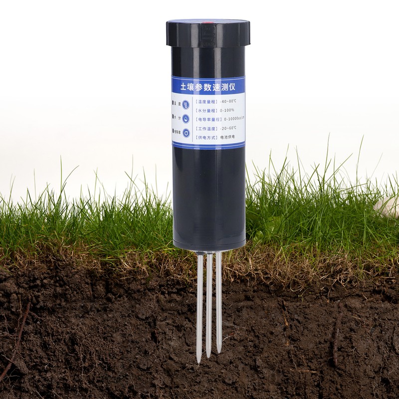 Soil Temperature Humidity Conductivity Sensor with LCD Display Quick Response