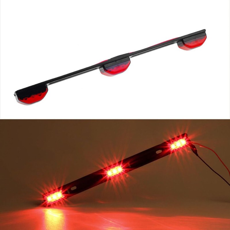 Generic 14'' Red 3Lamp ID LED Light Bar Tailgate Mount
