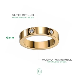 Clepsidra® Anillos para mujer de acero inoxidable resistentes con detalles elegantes. Regalos y obsequios de accesorios para mujer ideal en cumpleaños, bodas y graduaciones. Joyería, Gift jewelry.