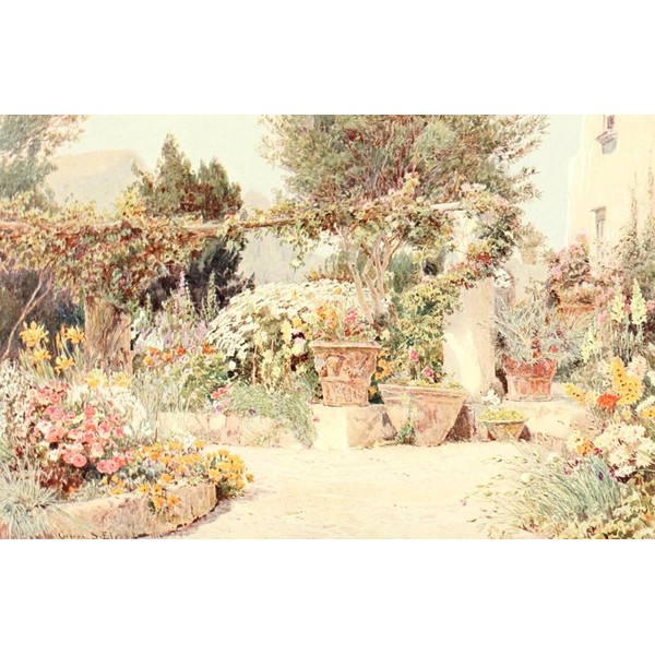 Posterazzi The Studio 1904 An Italian Garden Poster Print by