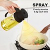 550ml Oil Dispenser for Kitchen, 2 in 1 Oil Dispenser