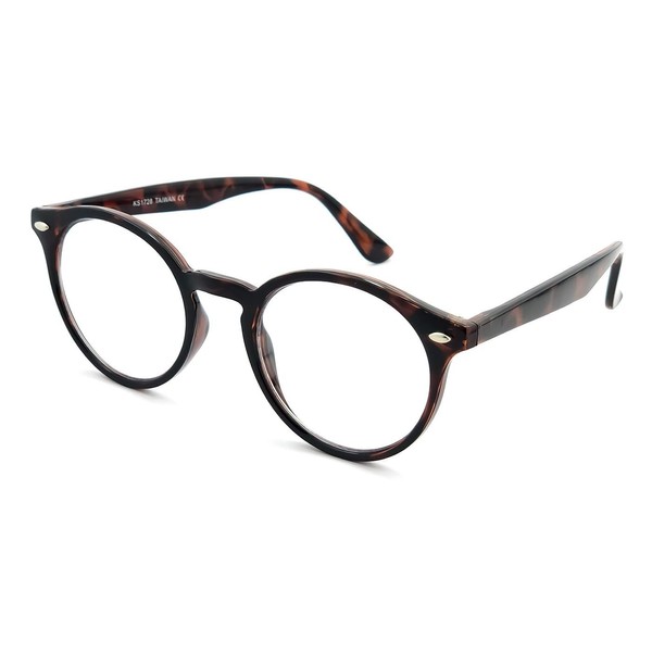 KISS Neutral Glasses Moscot Style Mod. Wave Iconic, Optical Frame ExtraCool Man Woman Vintage, Havana