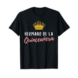Quinceanera Hermano Brother Rose 15th Party Quince Matching T-Shirt