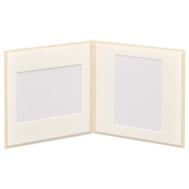 HAKUBA No.2020 M2020-2L-2WT Square Paper Picture Frame, Size: 5R (2L, Cabinet), 2 Frames (Photo Angle x 2), White