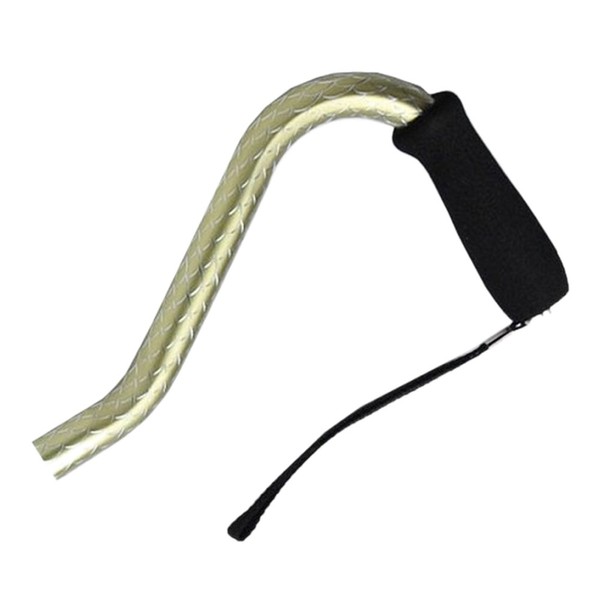 Offset Adjustable Aluminum Cane Foam Grip Handle (Green)