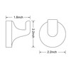 2 Pack Oil Rubbed Bronze Towel Hook for Bathroom Modern