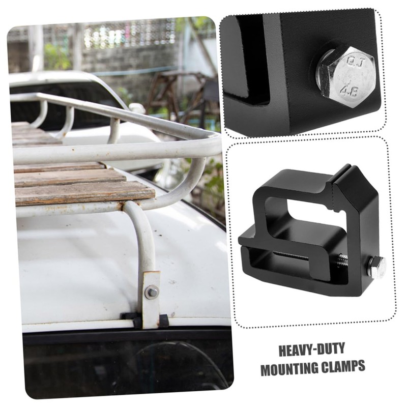 ABOOFAN 2pcs Heavy Duty Truck Cap Clamps Aluminum C Clamps