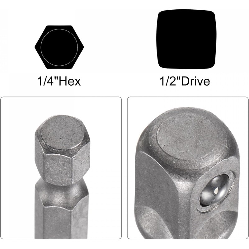TA-VIGOR 1/2" Drive Socket Accessory Set, 17mm 6-Point Deep Impact