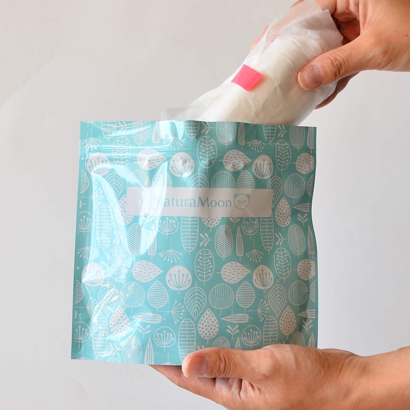 NaturaMoon Portable Etiquette Pouch, Pack of 12, Etiquette Bags, Sanitary