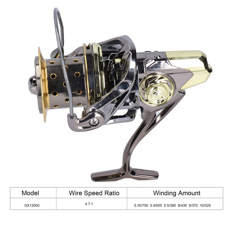 GX Fishing Spinning Reel Stainless Steel Bearing Left/Right Interchangeable Handle