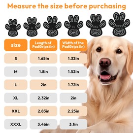 28 Stück Pfotenschutz für Hunde, Anti-Rutsch Hund Pfotenschutz, Selbstklebende Hund Schuhe, rutschfeste Hundeschuhe (XXXL)