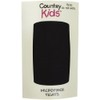 Country Kids Girl's Microfiber Opaques Tights, Black, 6-8 Years UK