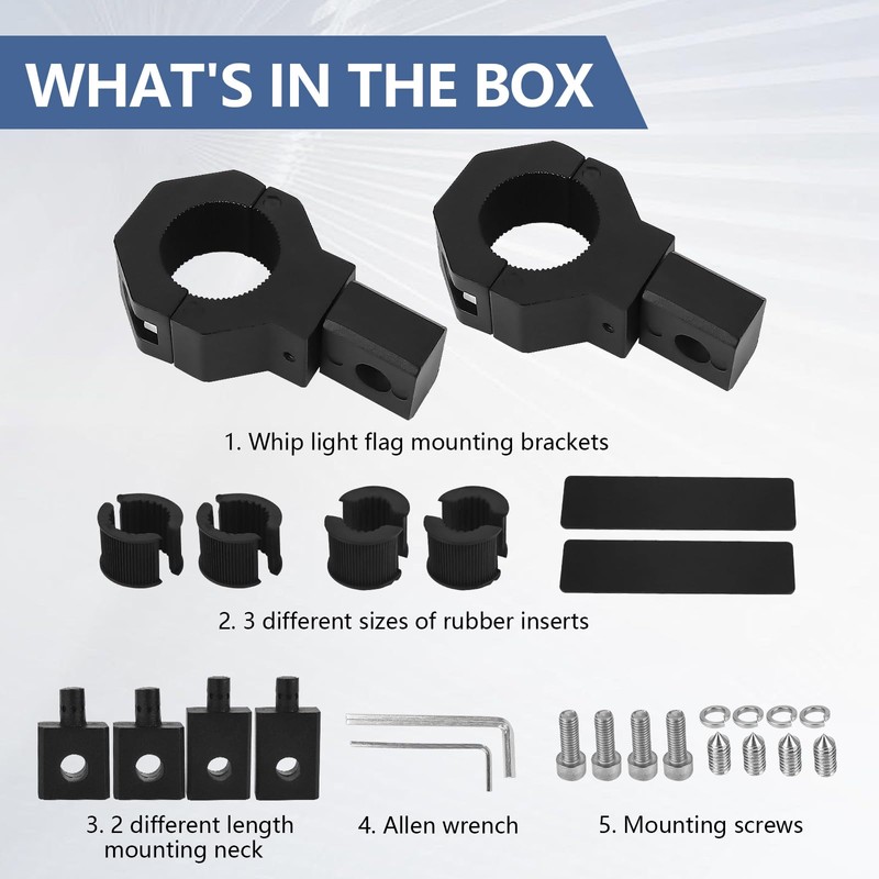 Chelhead Pack of 2 Motorcycle Additional Lights Holders for Roll
