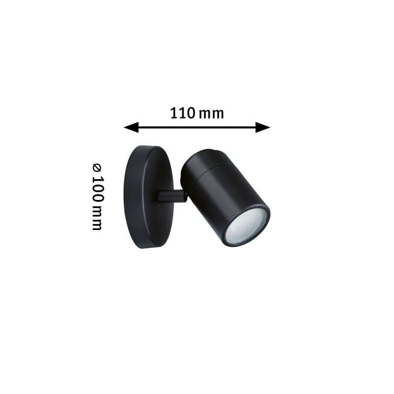 Paulmann Zyli 66774 Spotlight IP44 GU10 230V Max. 10W Dimmable