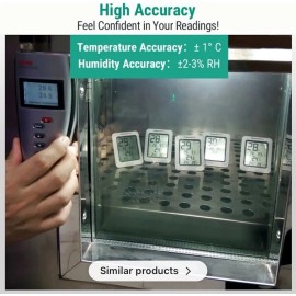 ThermoPro TP50 Digital Hygrometer Indoor Thermometer and Humidity Gauge White