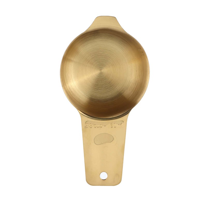 18PCS Measuring Cup Stainless Steel Gold Coffee Spoon Cup Set