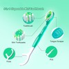 FOREVIVE Mini Toothbrush Disposable with Toothpaste,Tongue Scrapers,Floss and Pick.Travel Tooth