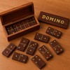 TOSQP27 Gift Domino Set Family Board Game 28 Piece Dominoes