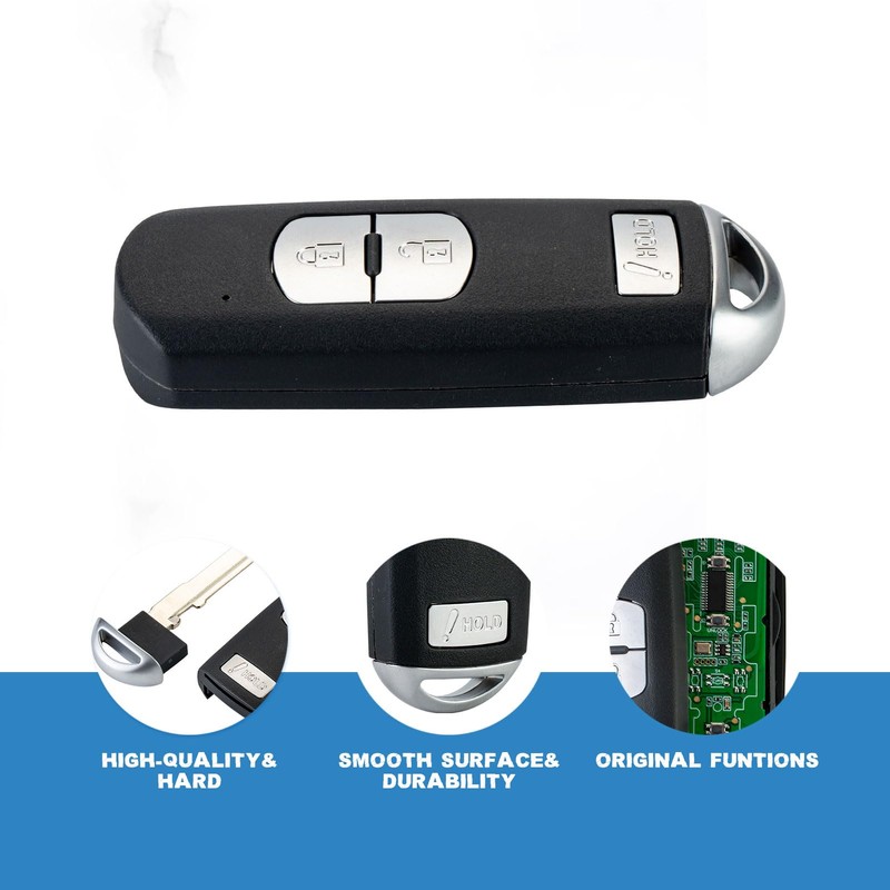 NorthAmerica Remote 3 Button Smart Remote Key Replacement for 2012-2018