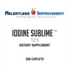 Relentless Improvement Iodine Sublime® 12.5mg 200 High-Bioavailable Caplets with Potassium