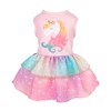Fitwarm Rainbow Unicorn Dog Tutu Dress, Summer Clothes for Small
