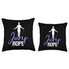 Jump Rope Skipper Ropes Hobby Rope Skipping Throw Pillow