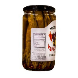 Middleton Farms Pickled Asparagus Variety Pack - Farm Direct Purple, Green & Spicy Asparagus Pickled in a Jar, Set of 3 - Made in USA, Farm to Table Freshness, 26.5 Ounces Each (Spicy Variety, 26.5 Fl Oz (Pack of 3))
