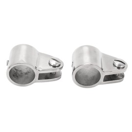 2PCS Bimini Top Jaw Slides 316 Stainless Steel Removable Hinged Jaw Slides for Boat Bimini Hardware