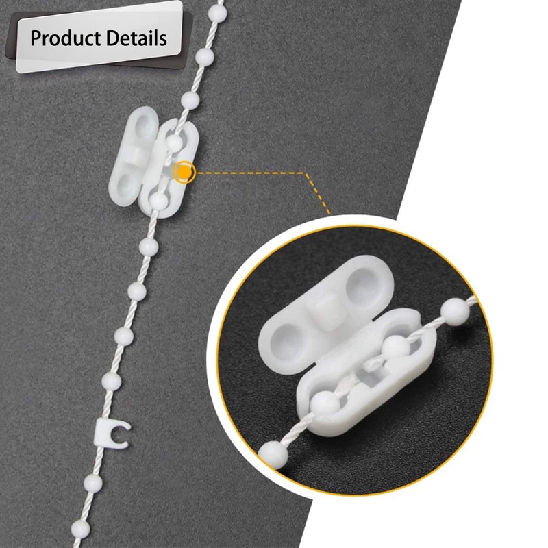 LICQIC Roller Blind Cord Connector Clips, Replacement Blind Pull Cord
