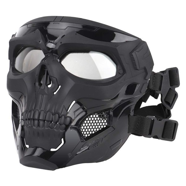 Tactical Protection Adjustable Skull Full Face Mask, Suitable for Paintball