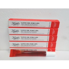 KIEHL'S LOVE OIL FOR LIIPS - LIP TREATMENT APOTHECARY CHERRY 0.3 OZ (LOT OF 5)