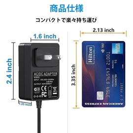 Compatible Power Supply for KORG, 9V 2A, PSE Certified, Compatible with Korg Volca Bass, Beats, FM, Keys, Kick, Mix, Sampel, KA350, etc. Connector: 5.5 x 2.5 mm Round