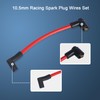 JDMSPEED New Red 10.5mm Racing Spark Plug Wires Set Replacement