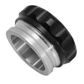 EATAKWARD Weld On Filler Neck Oil Fuel Water Tank Reservoir, Oil Fuel Tank Cap, Aluminum Fuel Water Tank Filler Neck Kit Universal for Car (Black)