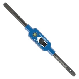 GSR Steel Tap Wrench with Centring Eye, Silver (Size 2 | M4 - M12), Holder for Taps, Square Socket, High-Quality Stainless Steel, Adjustable Tap Wrench, Thread Cutter Holder