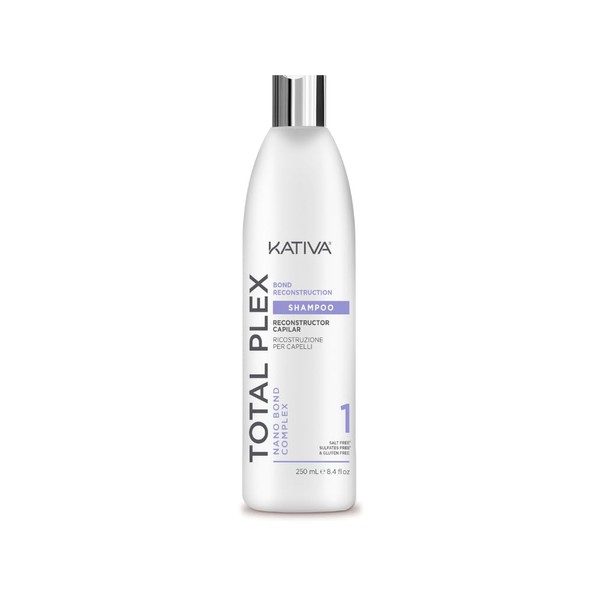 Kativa Total Plex Bond Repair | Shampoo to Maintain Hair Bonds | Repairs and Protects Hair, Daily Use Reconstructor 355ml