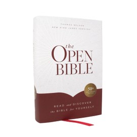 The Open Bible: Read and Discover the Bible for Yourself (NKJV, Hardcover, Red Letter, Comfort Print)