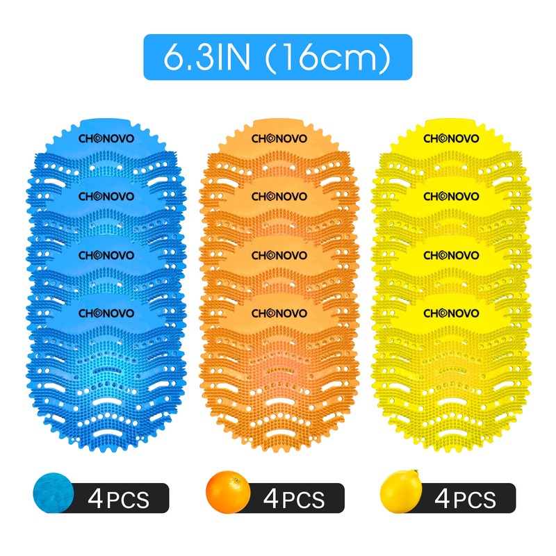 Urinal Screen Deodorizer,12 Pack Urinal Cakes Bulk Scented Anti-Splash Urinal